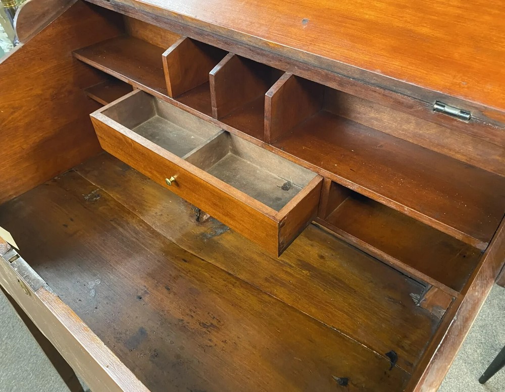 Early 19th c Dovetailed Walnut Standing Desk