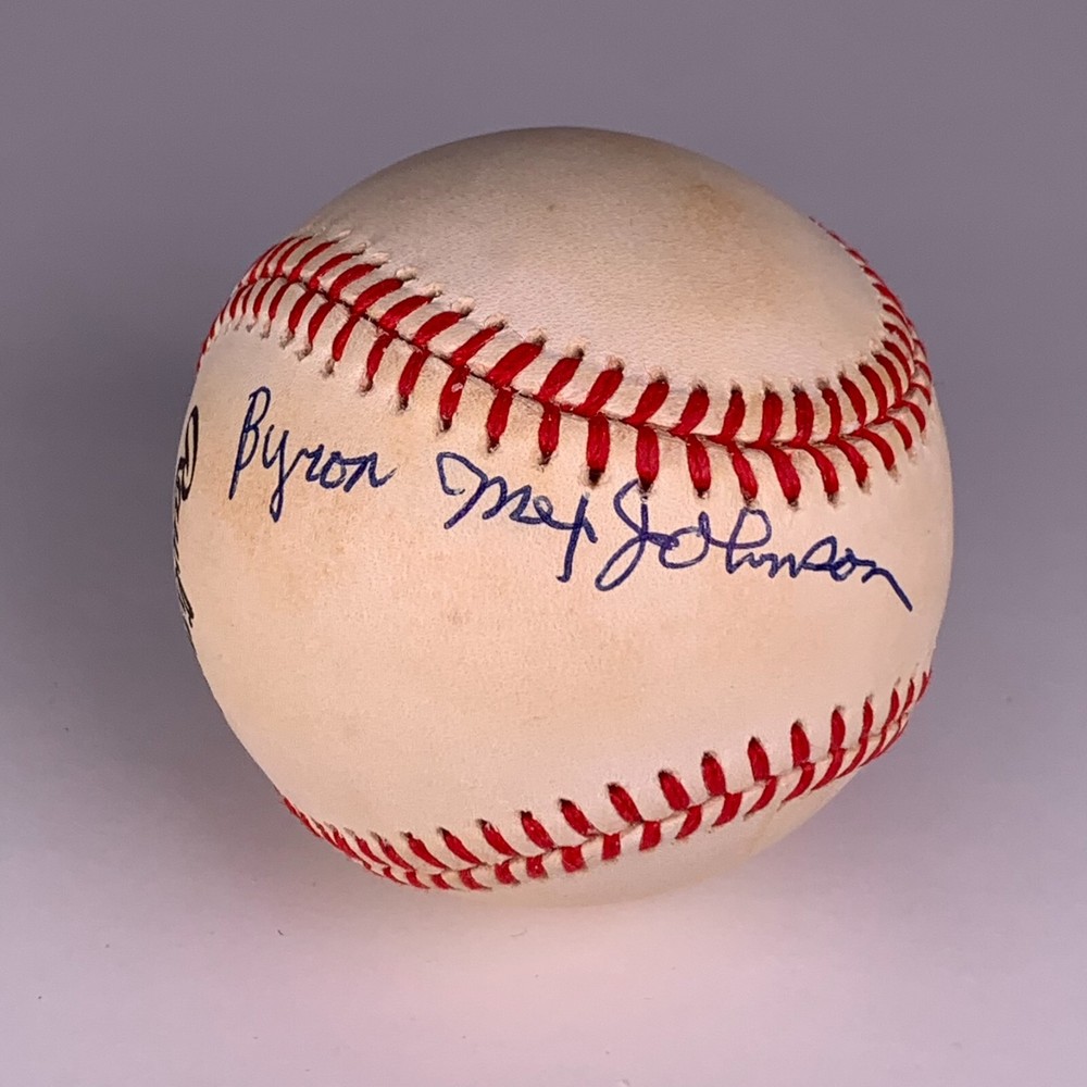 Byron Mex Johnson Autographed Signed Baseball PSA 24138