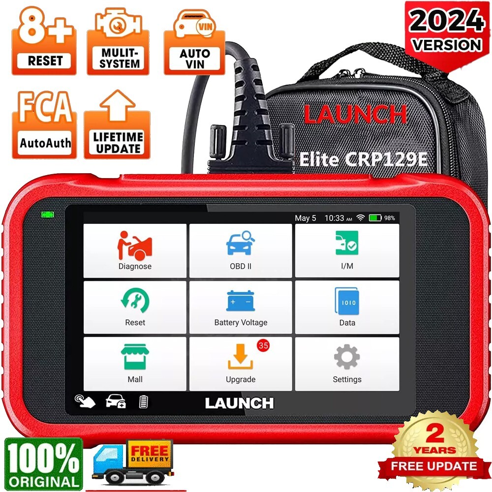 2024 LAUNCH X431 CRP123 OBD2 Diagnostic Scanner ABS SRS Fault Code Reader Tool