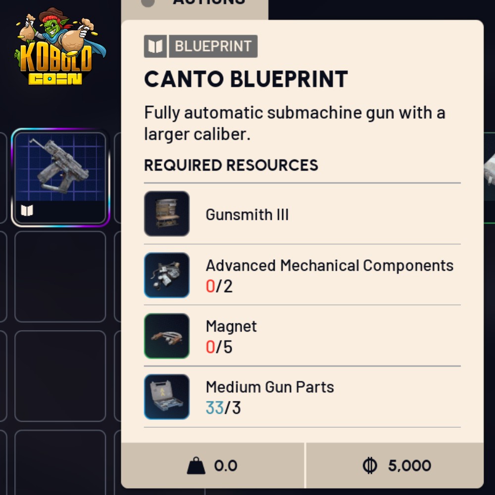 ARC Raiders - Canto Blueprint - All Platforms