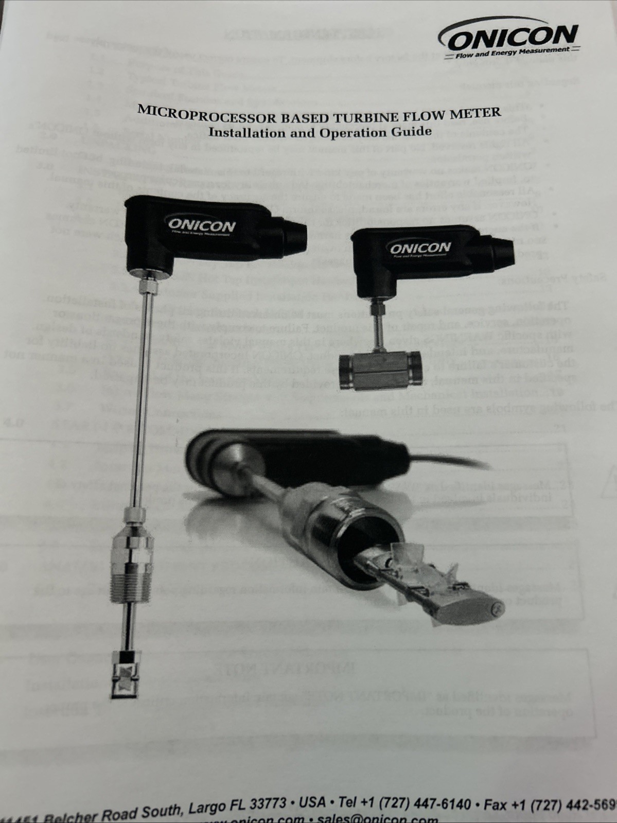 ONICON - F-1100-10-b2-1221(BRAND NEW) - FLOW METER