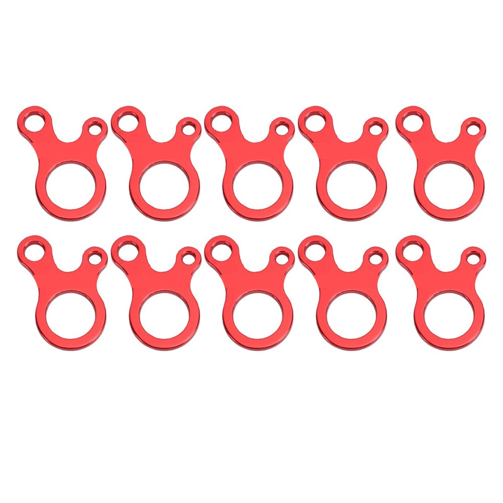 3 Hole Rope Tensioner Guy Line Adjuster For Camping Red