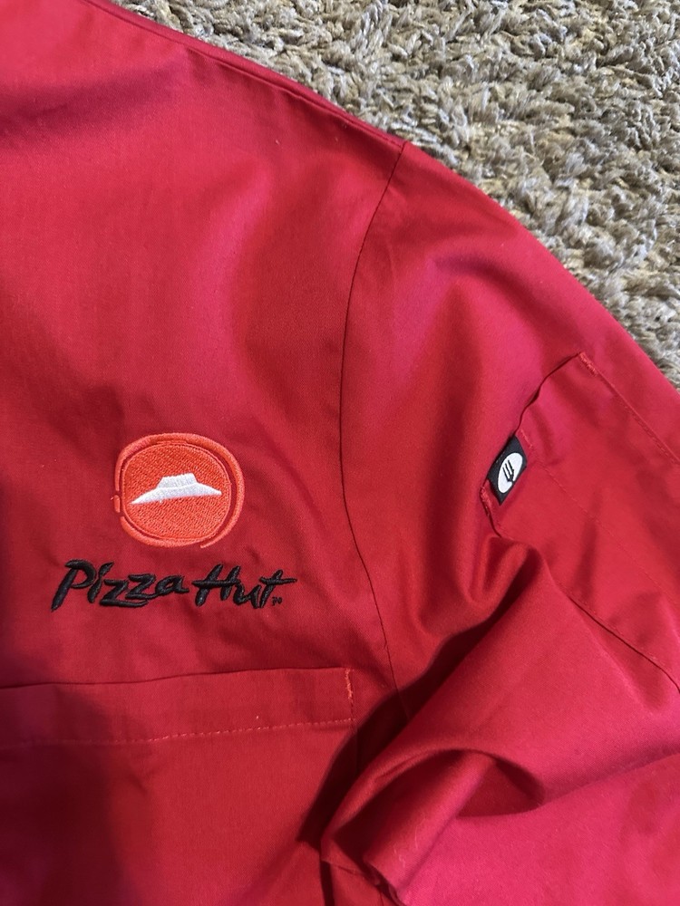 Pizza Hut ChefWorks Morocco double-breasted chef coat size medium