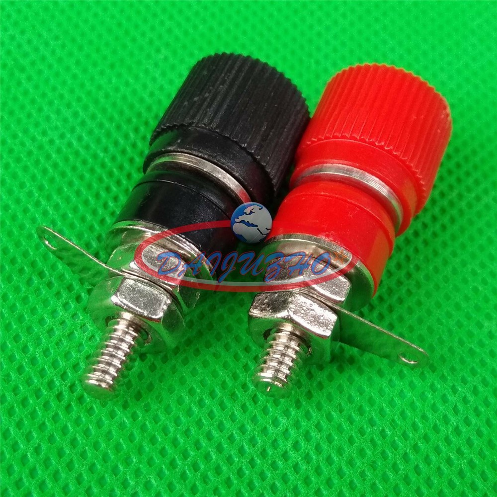 2pcs speaker Audio Cable Binding Posts Insulated Banana Plug