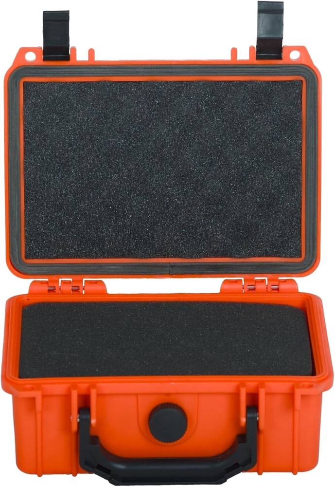 MEIJIA Waterproof Case with Foam Insert - 8.12" Compact Design for Drones