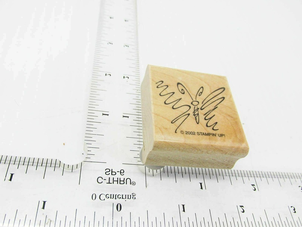 Strung Out String Butterfly Rubber Stamp - Stamp Set B177