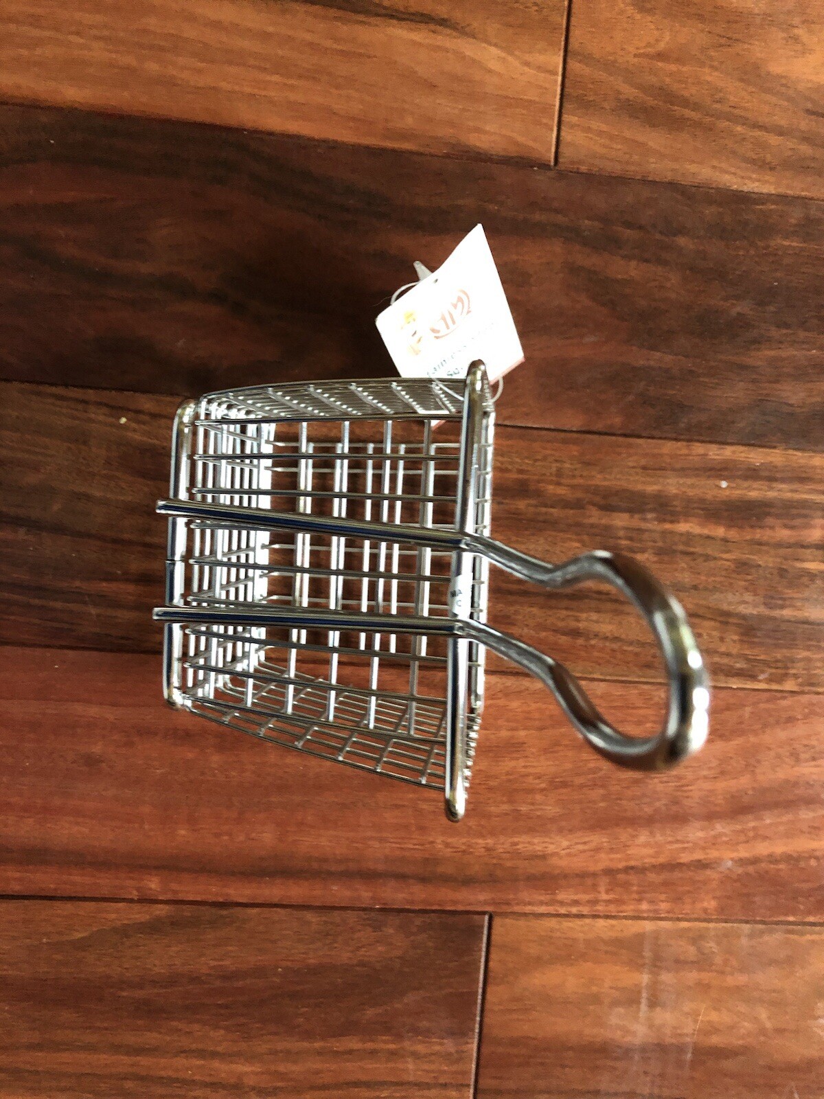 American Metalcraft FRYS443 Stainless Steel Square Fry Basket for serving 4x4x3