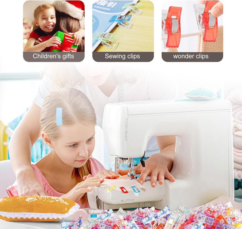 Premium Plastic Clips, Multipurpose Sewing Clips Premium Quilting Clips Assor...