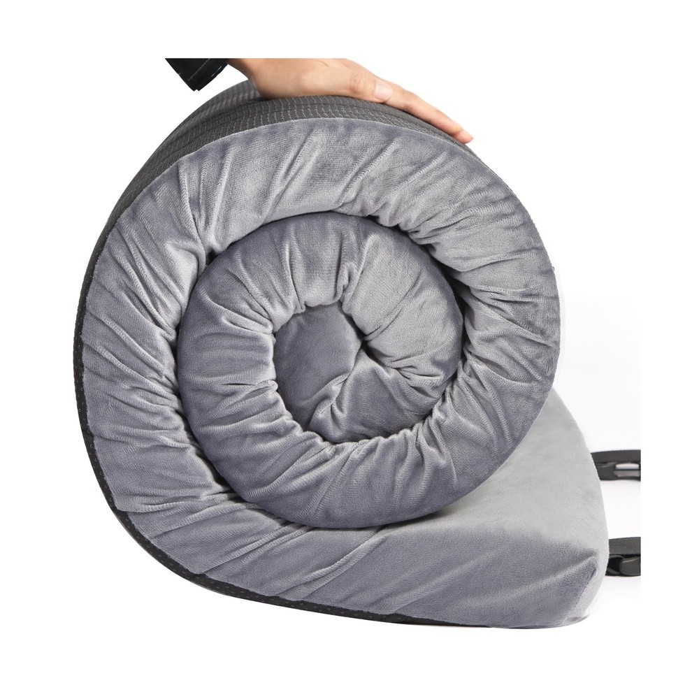 Simuse Memory Foam Camping Mattress Portable Roll Up Foam Sleeping Pad Guest ...