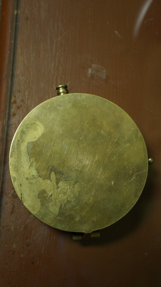 Old Brass Compass Direction Finder