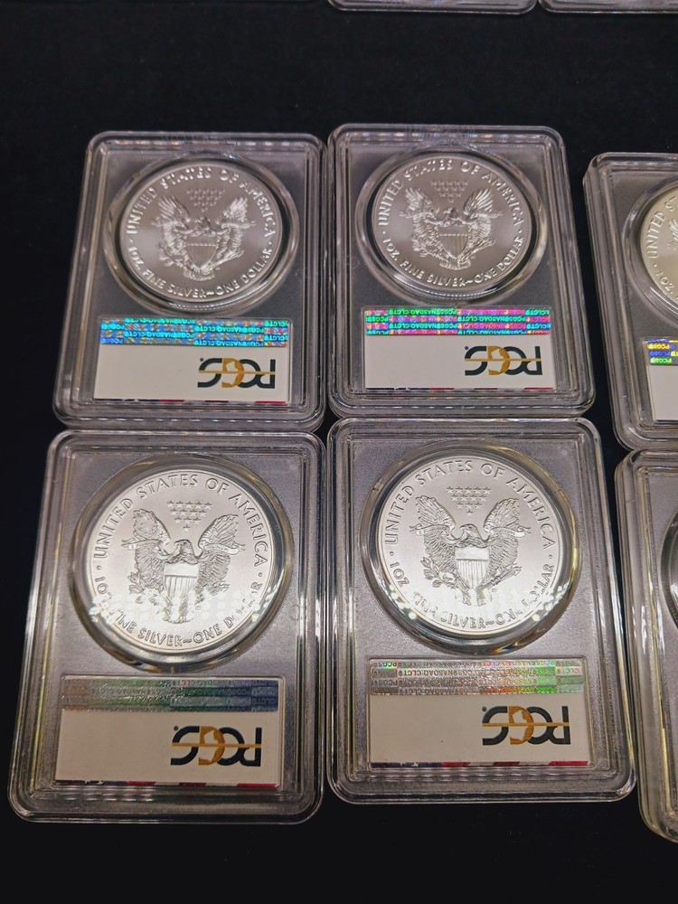 (40)2019 PCGS MS70 Silver Eagle First Strike-$190 EACH
