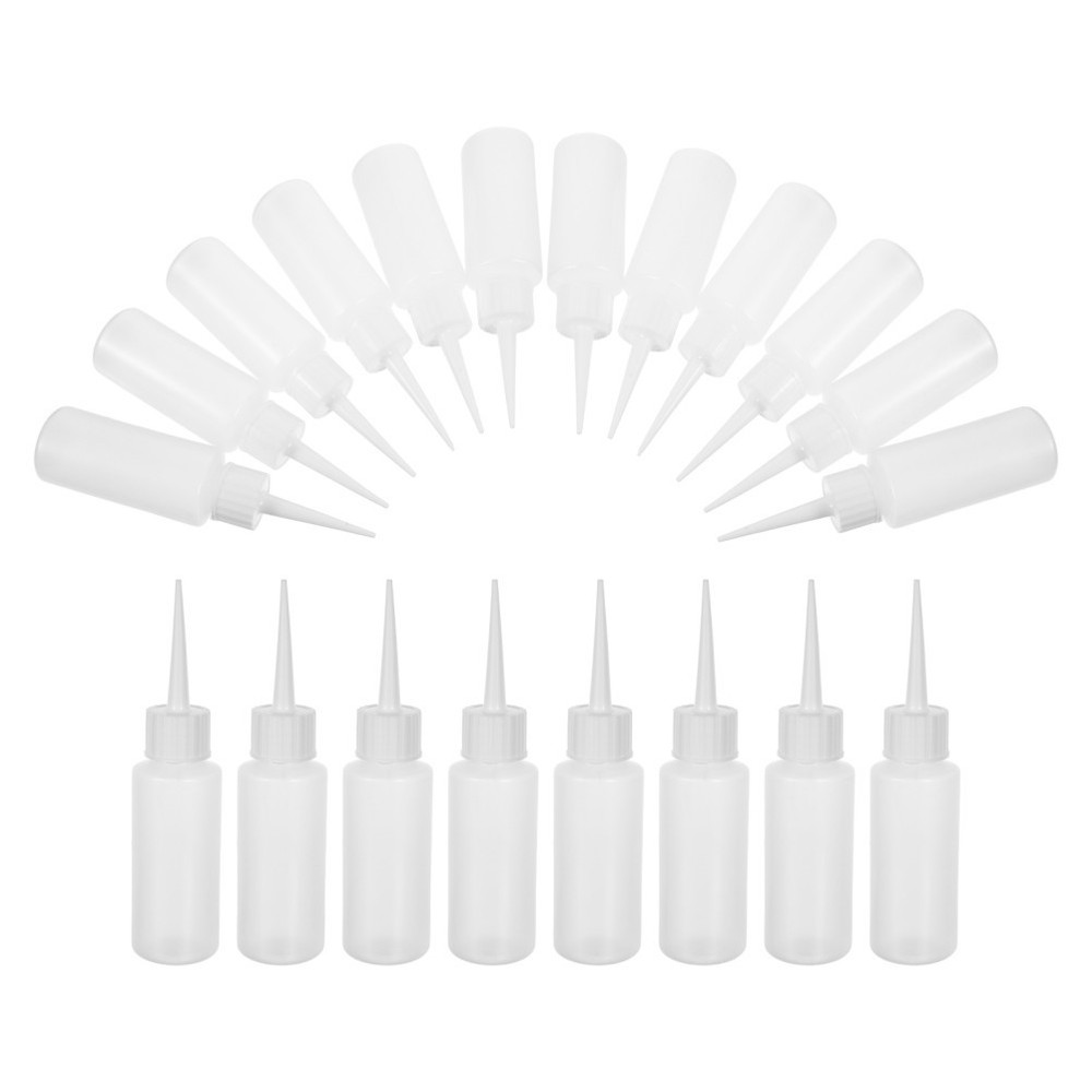 100 Pcs Sewing Agent Bottle Squeeze with Needle Tip Empty Glue Bottles