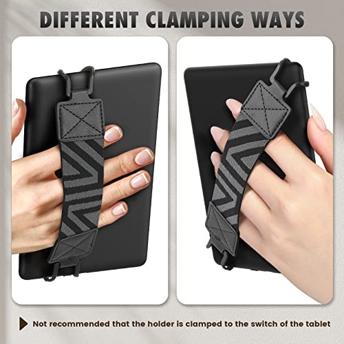 Security Hand-Strap for 6-8" Kindle eReaders Fire Black Patterned Strap