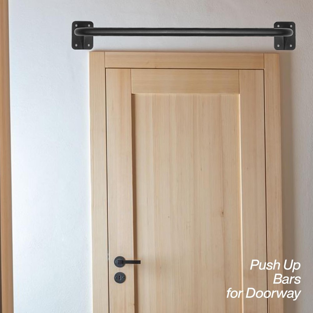 Wall Mounted Doorway Pull Up Bar, Heavy Duty Strength Training Pull-Up Bars f...