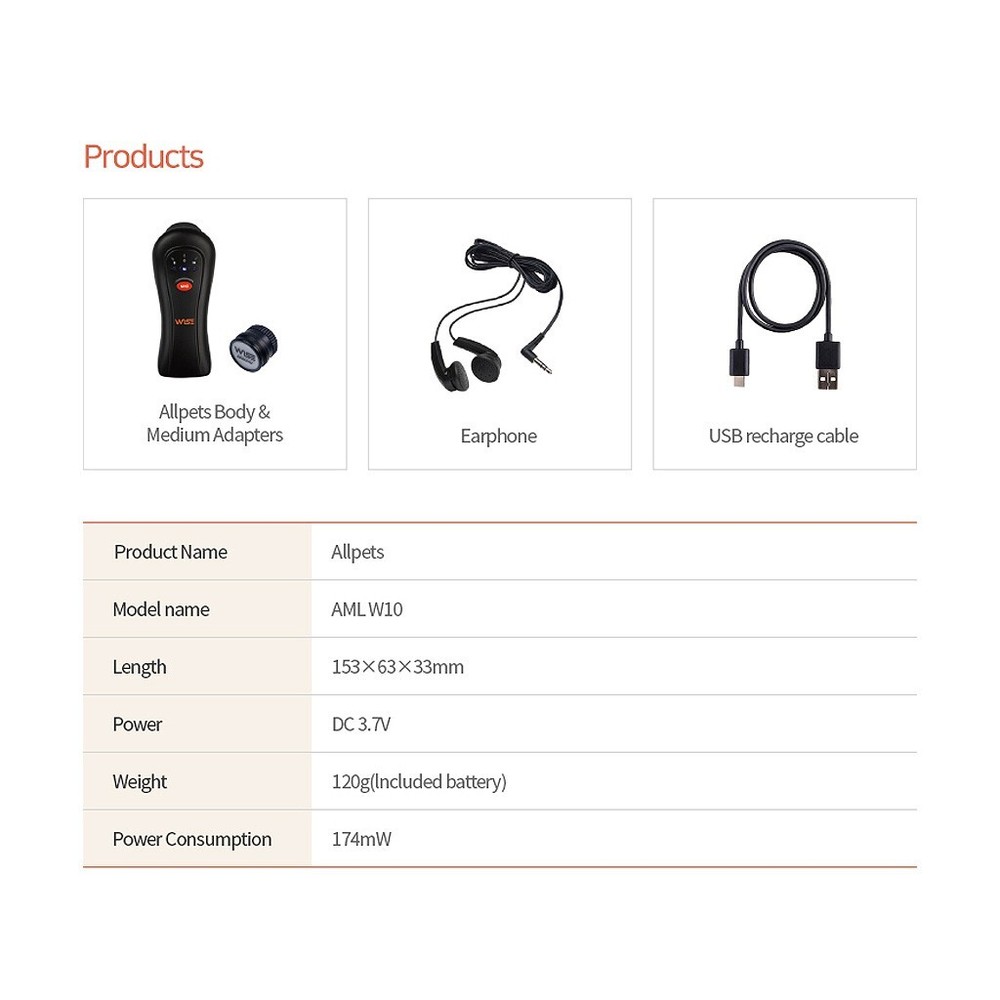 [SUNMEDITEC] Allpets Wireless Stethoscope (AML W10)