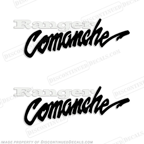 Fits Ranger Comanche Logo Decals (Set of 2)