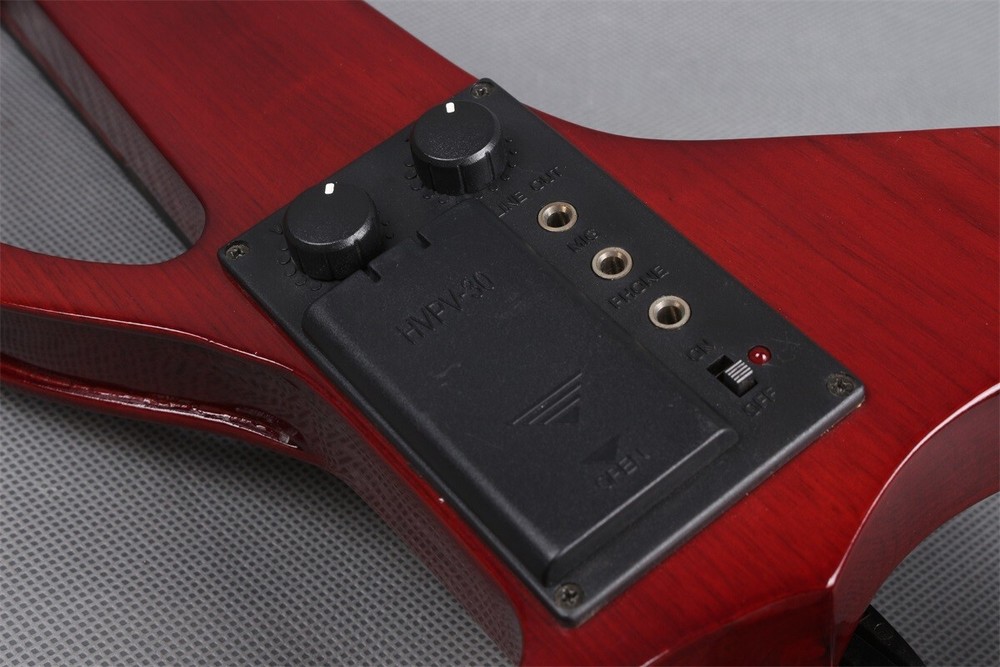 Advanced 4 String Electric Violin Kit 4/4 Size Solid Wood with Bow and Case