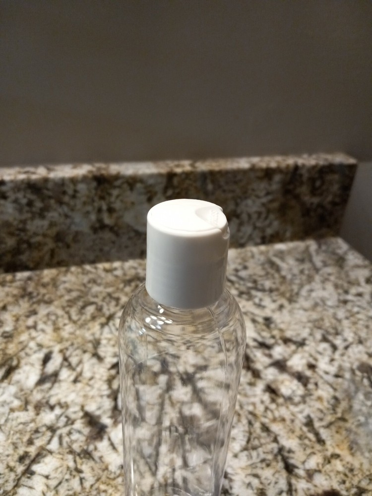 5 (FIVE) 8 oz PET Bullet Bottle w/ White Caps EMPTY