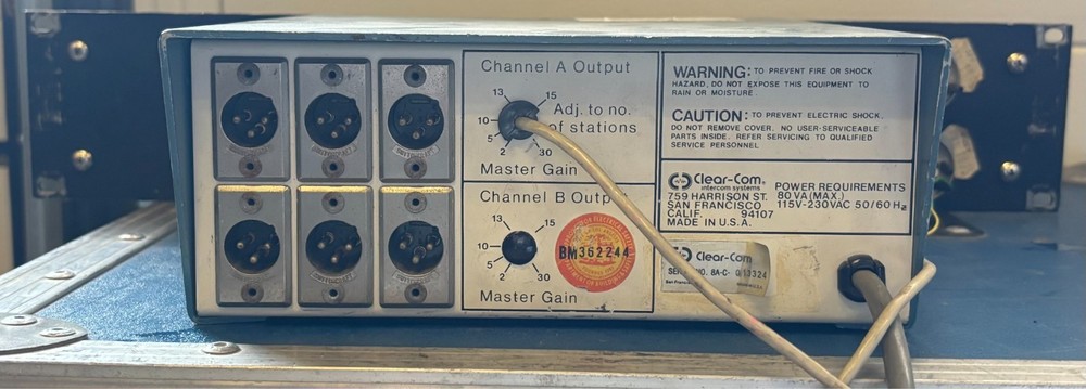 ClearCom CS-200K 2 Channel Intercom Station