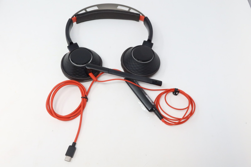 Poly Blackwire 5220 Wired Headset W/ Flexi Boom Mic USB-C + USB-A adapter