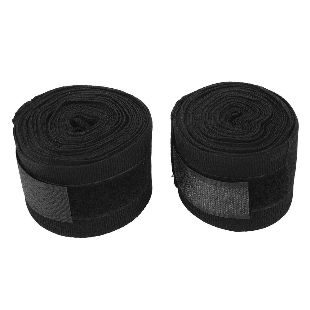 2pcs Boxing Handwraps 5m Quick Drying Hook Loop Black