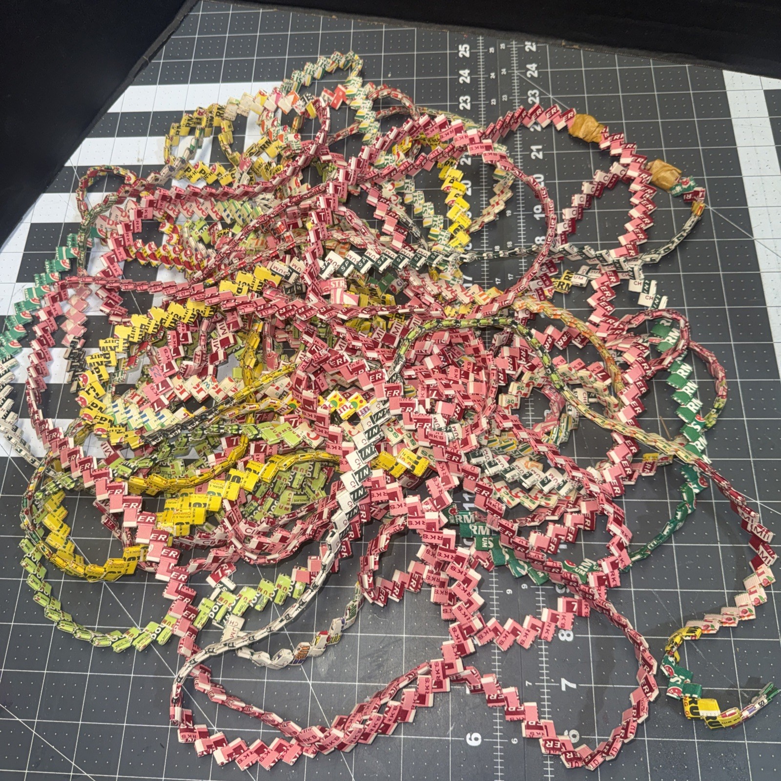 Vtg Gum Wrapper Chain 69’  Colorful Vintage Wrappers #2