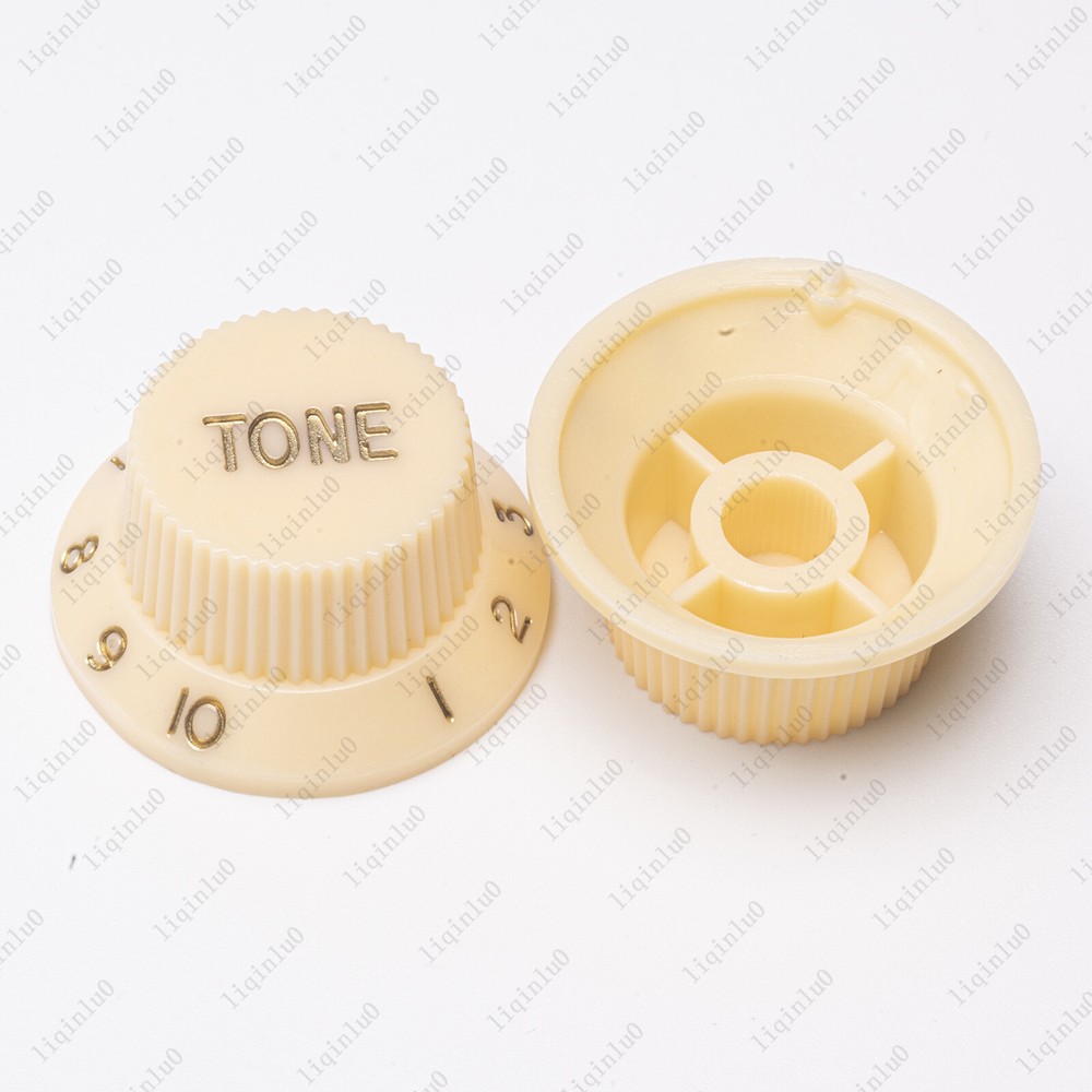 Cream /Gold Numbers ST Electirc Guitar Knobs Volume Tone Knob For Stratocaster