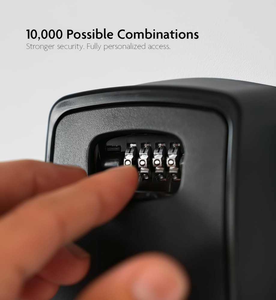 Outdoor Security Key Safe 4 Digit Combination Wall Mounted Key Lock Box