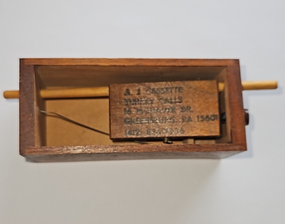 Vintage A.J. Cassete Push Button Box Turkey Call