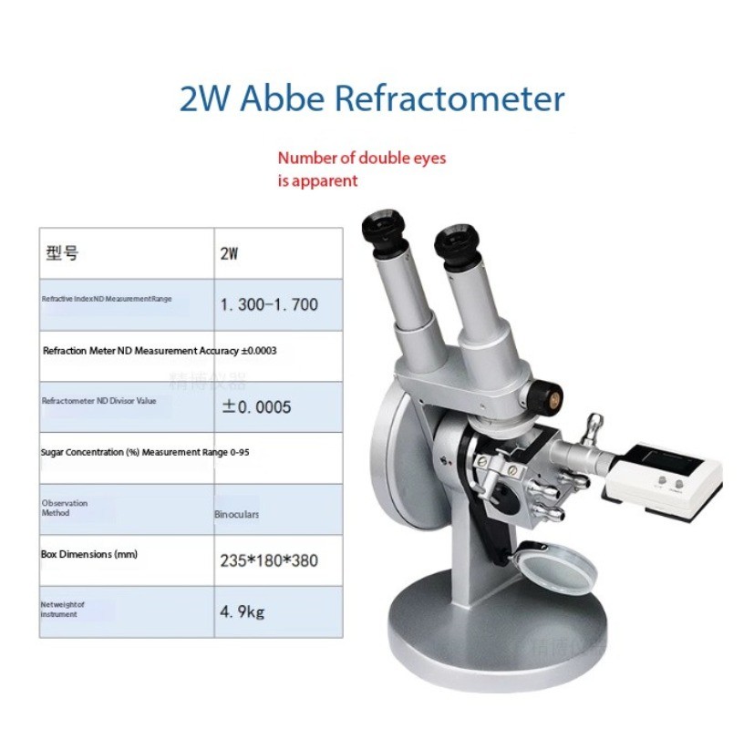 High Quality Abbe Refractometer Concentration Tester Monochromatic Refractometer