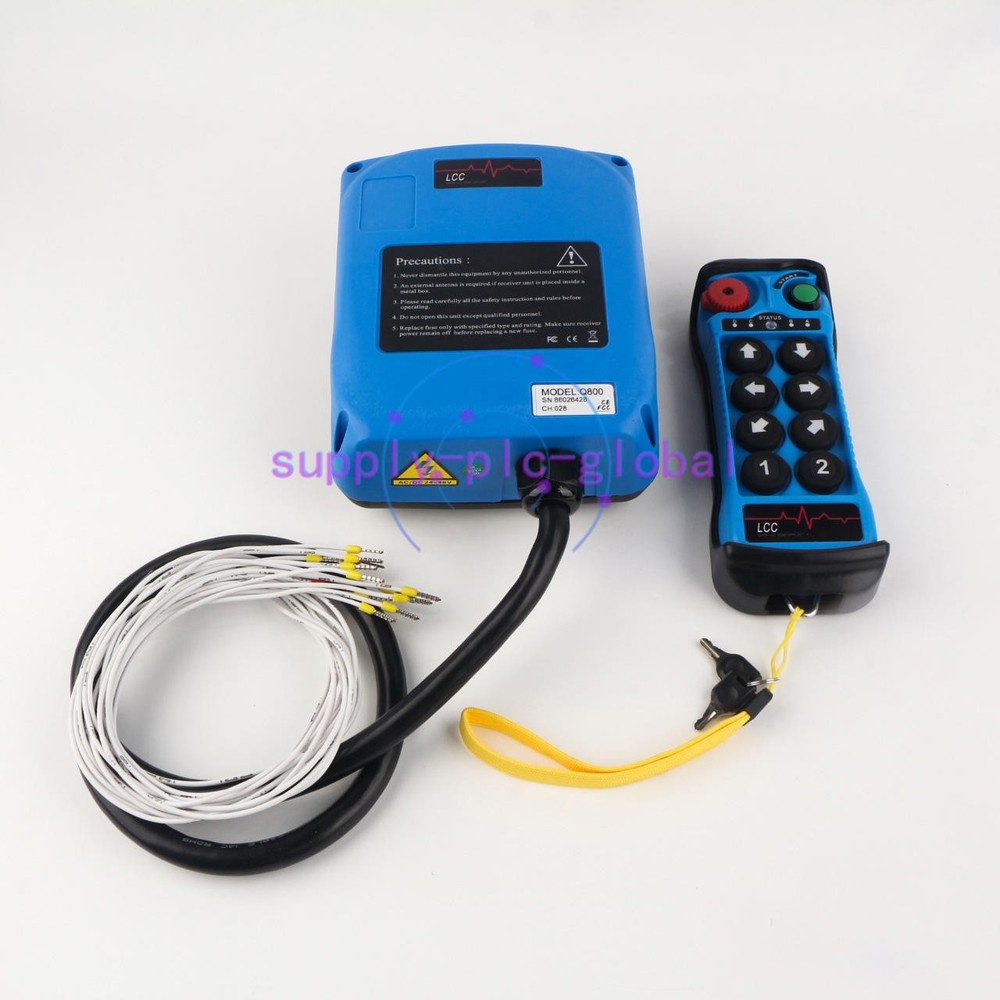 8Button Single Speed Hoist Crane Industrial Wireless Remote Control Single Q800