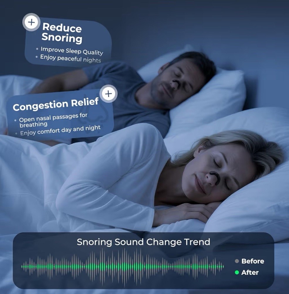 Nasal Strips for Snoring | Extra Strength Snoring Solution Nose Strips 30 Counts