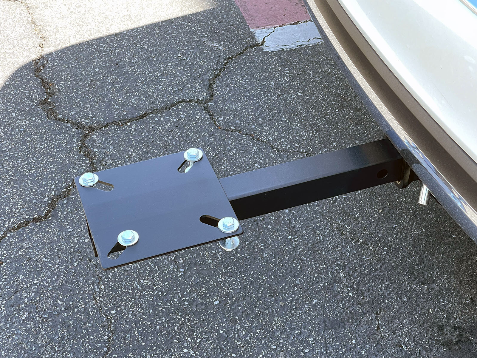 22" EXTENDED HITCH MOUNT VISE PLATE 7-7/8" x 7-7/8" BUFFER GRINDER HOLDER