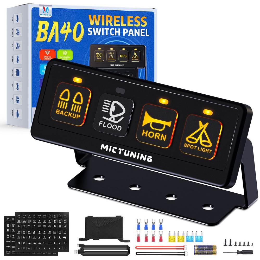 Wireless RGB Switch Panel LED Control Toggle Momentary Strobe Circuit Relay Box