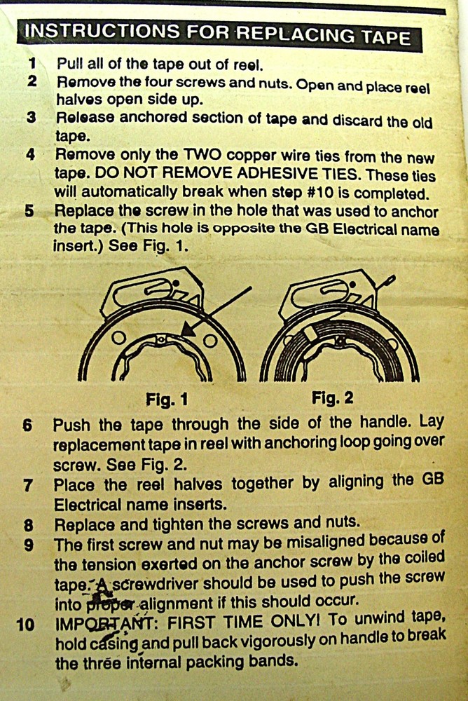 Steel Fish Tape Electrical Wire Puller- replacement cable 50'