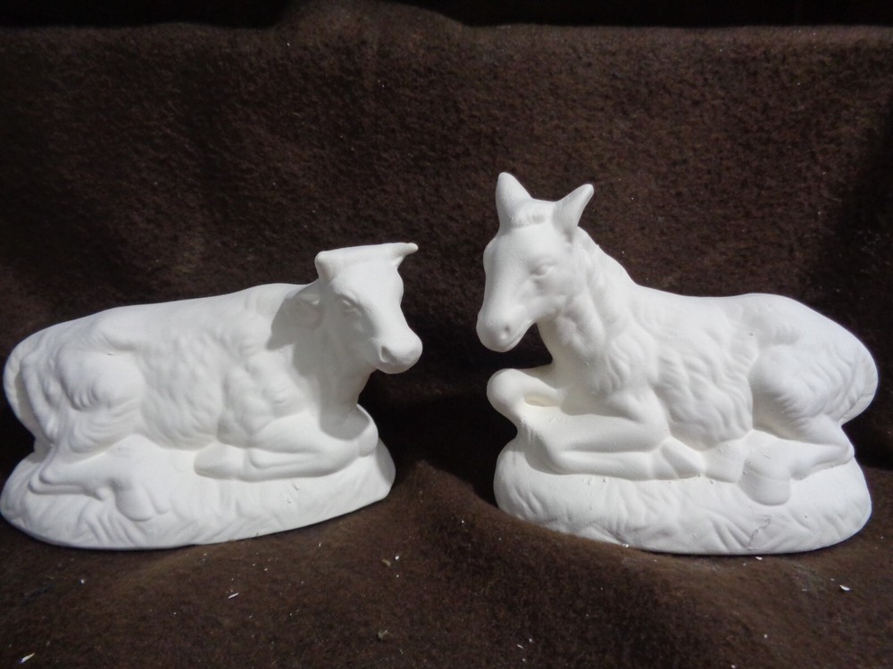 E237 - Ceramic Bisque 21 Piece Atlantic Nativity Set-U Paint