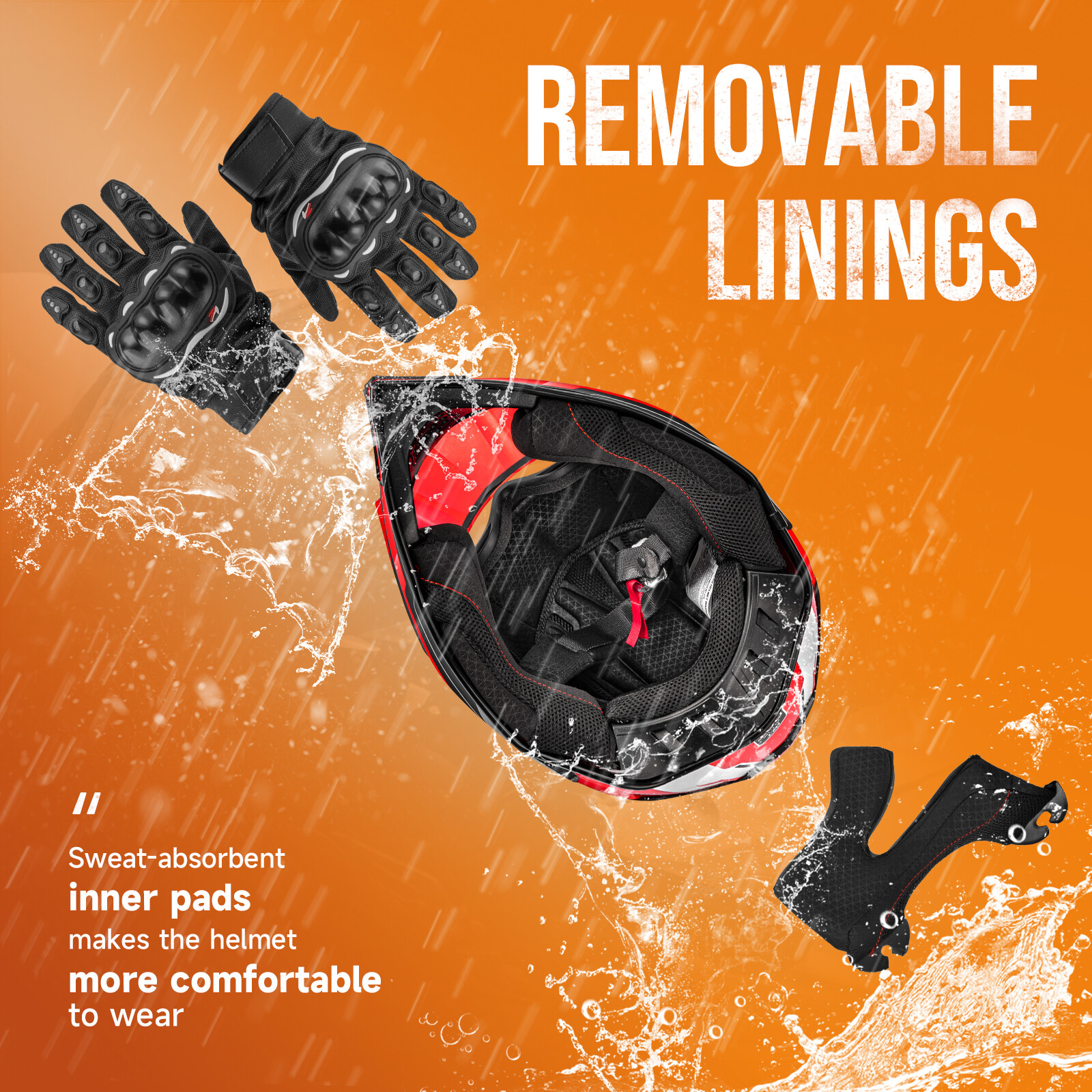 Open Face DOT Adult Motorcycle Motorcross Helmet ATV MX Dirt Bike Size M/L/XL/XL