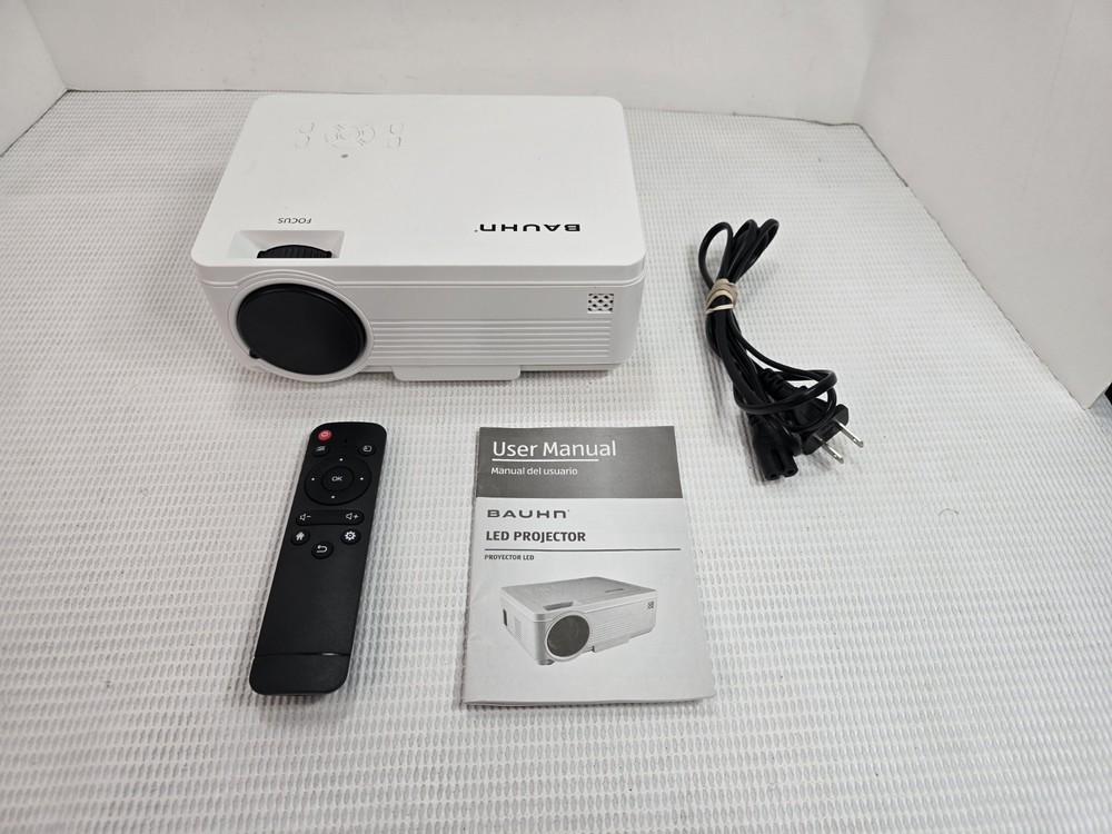 Braun Projector P3 Slim Tested Working Hdmi Component White