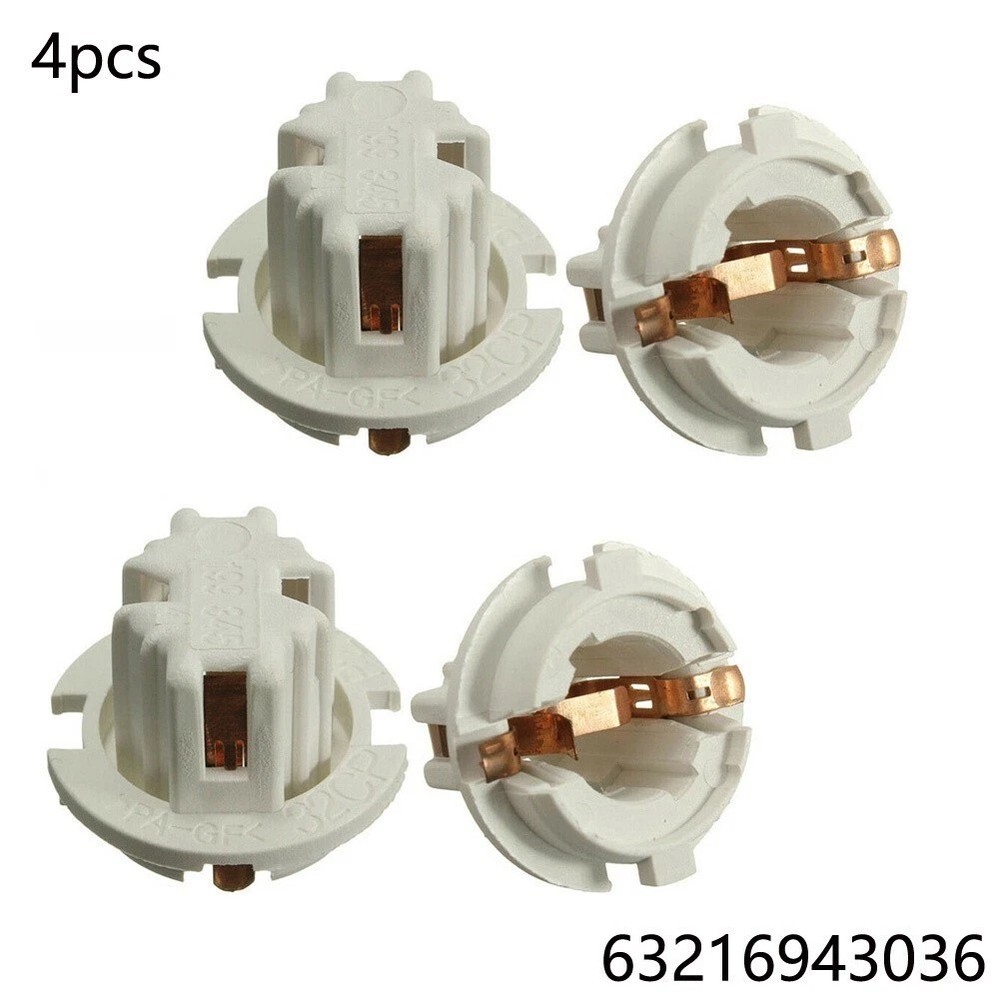 4 Piece Tail Light Socket Holder Compatible with For BMW E65 E66 E70 E83