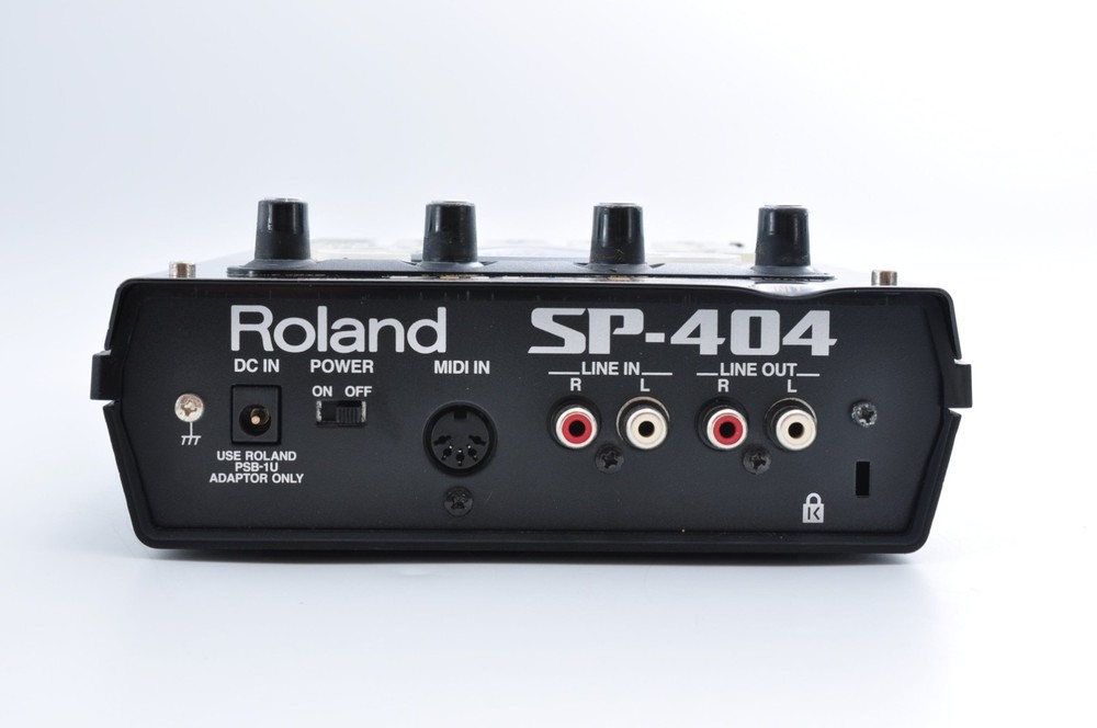 Roland SP-404 Sampler Black 2007 w/Adapter + Compact Flash Working BW26207