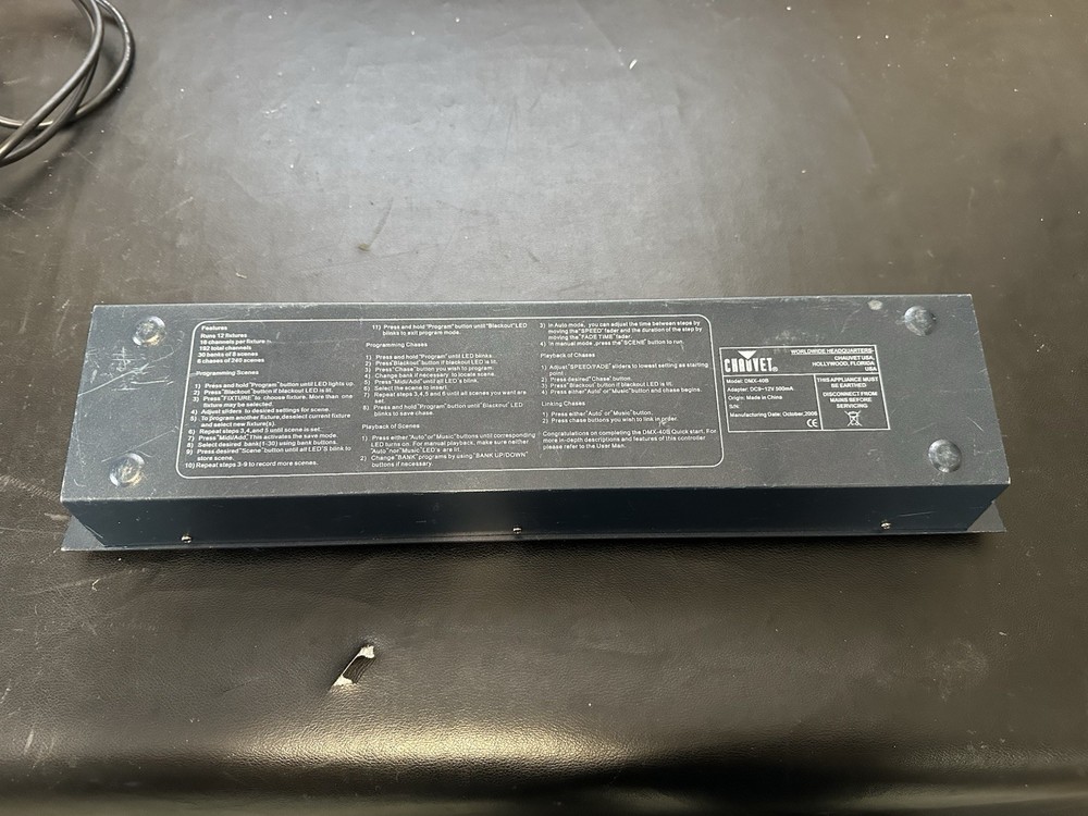 Chauvet Obey 40 DMX Lighting Controller Stage Show DJ Event Console UnTested