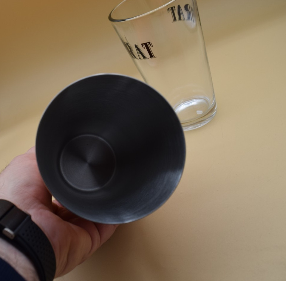 Pyrat Rum Shaker 2 Pc Set Boston Style Cocktail Shakers Stainless Steel & Glass