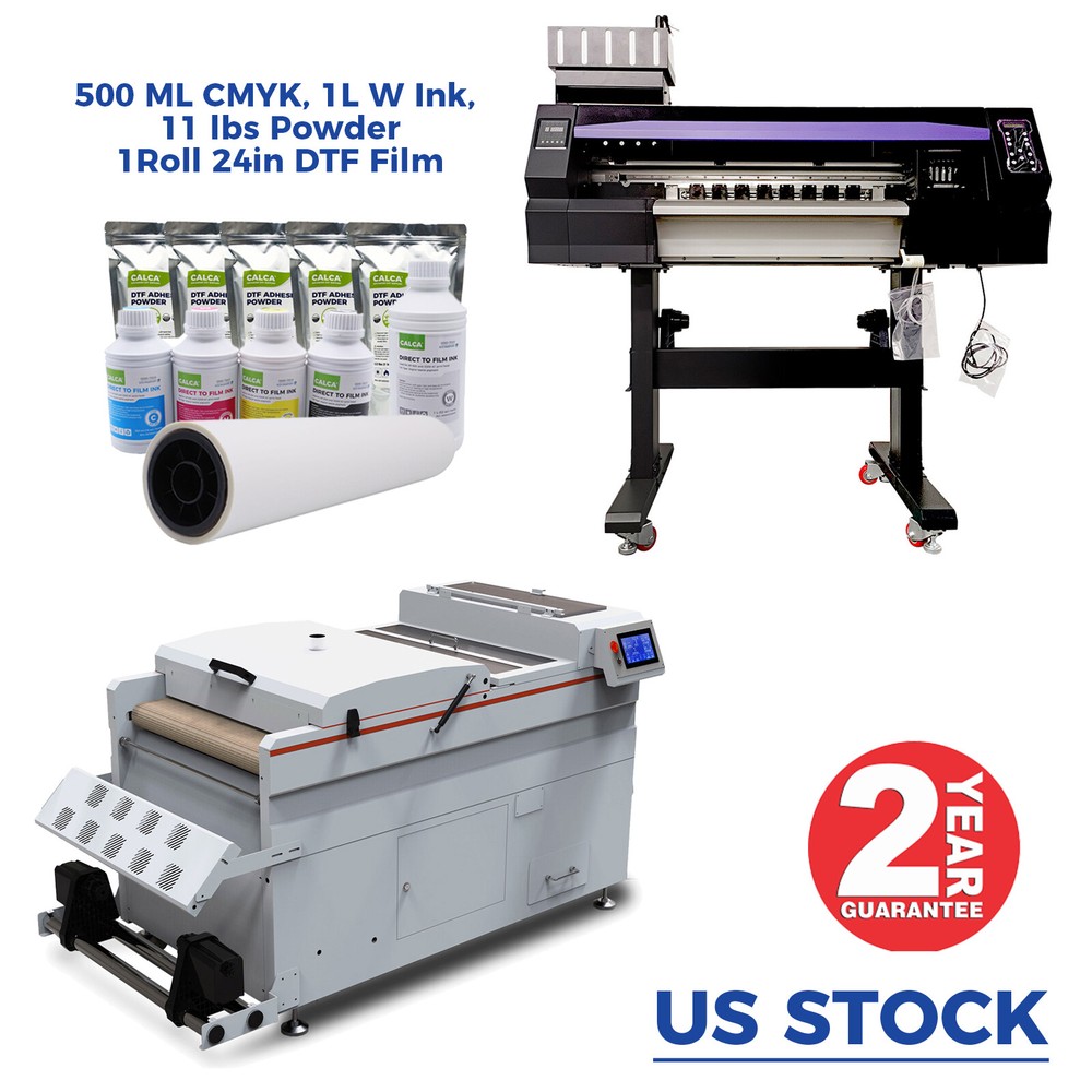 Bundle 24in DTF Printing System DTF Powder Shaking with I3200-A1 Printhead