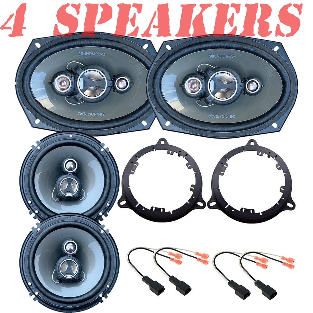500W Front 6x9" & 300W Rear 6.5" Speaker upgrade for 2005-2015 Nissan Frontier