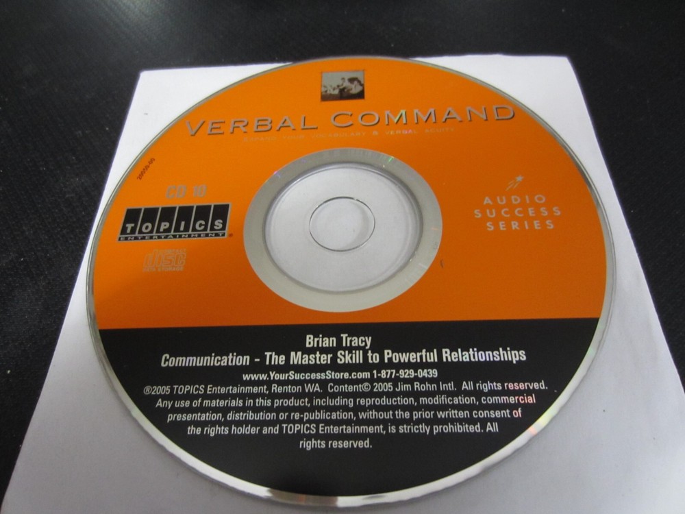Verbal Command: Expand Your Vocabulary & Verbal Acuity (CD Replacement)  Disc 10