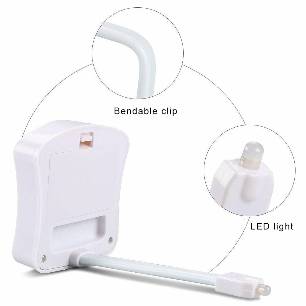 Toilet seat Lighting Motion Sensor 8 colors backlight Automatic Night lamp 3*AAA