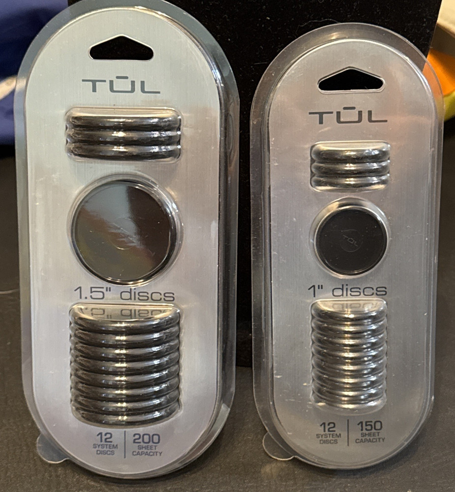 TUL 1.5" & 1" System Discs 12 qty each; 200/150 sheet capacity