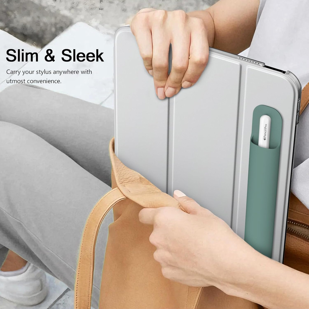Universal Stylus Holder, Reusable Adhesive Silicone Pencil Protected Sleeve Comp
