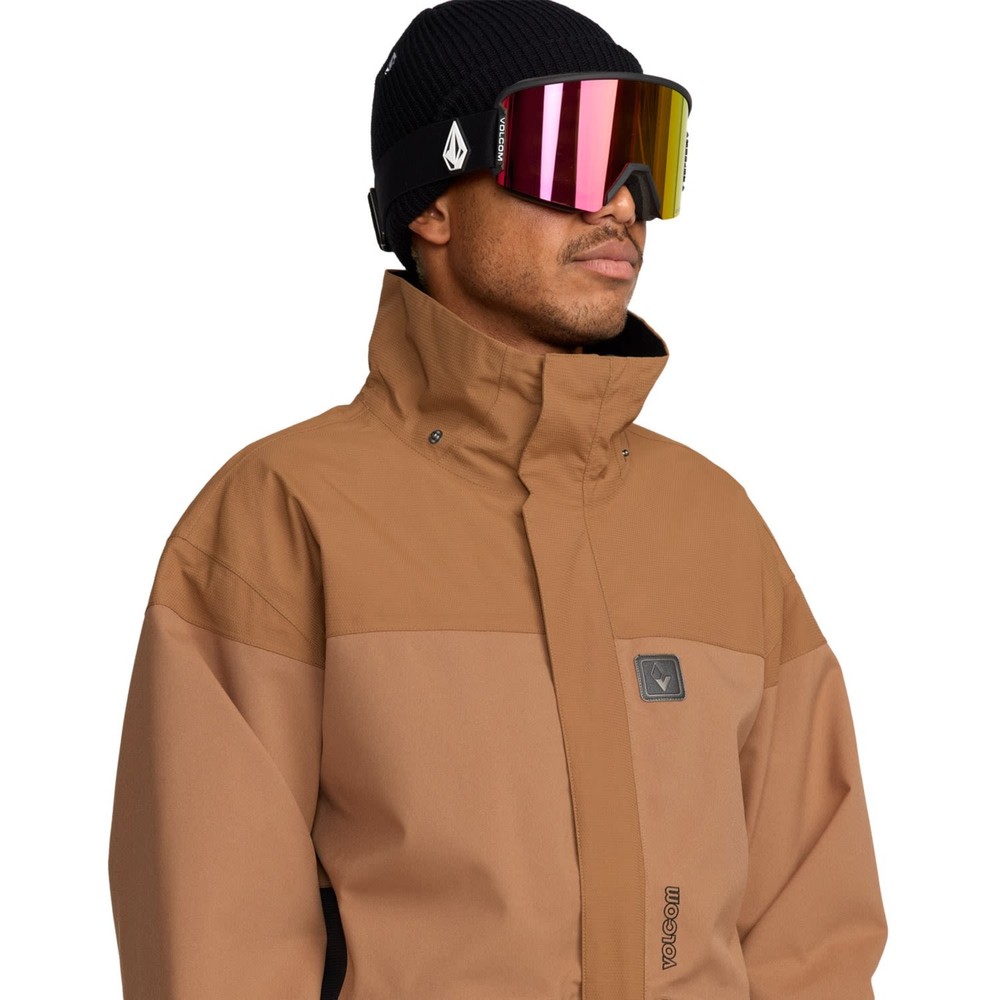 Volcom Kleveland Men's Winter Jacket, Terra Brown, Medium