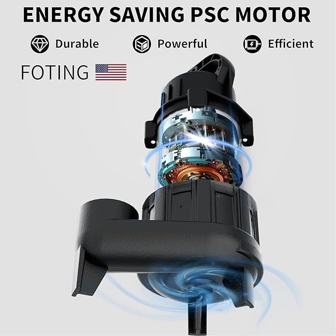 FOTING Submersible Sewage Sump Pump Cast Iron Vortex Impeller